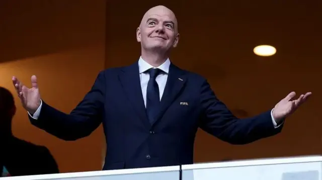 Gianni Infantino yabaye perezida wa Fifa kuva mu 2016.