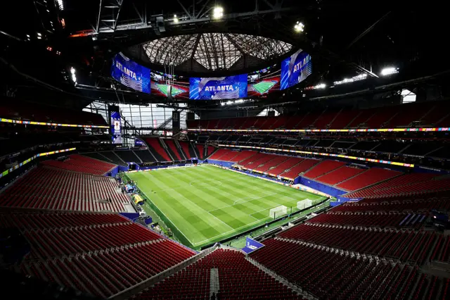 El interior del Estadio de Atlanta