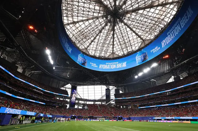 El interior del estadio de Atlanta