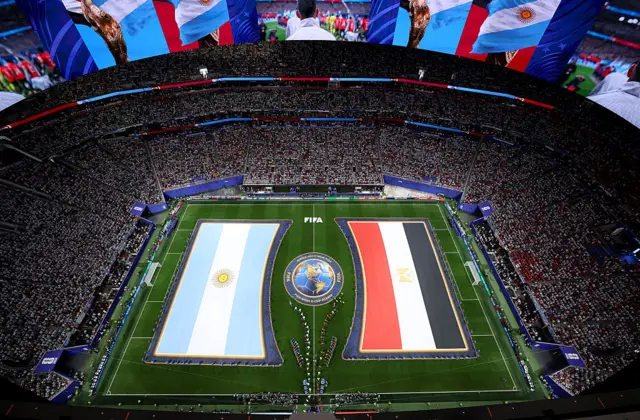 El interior del estadio