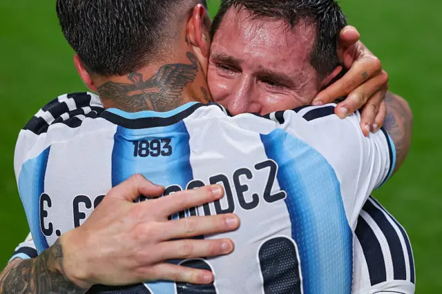 Messi emocionado