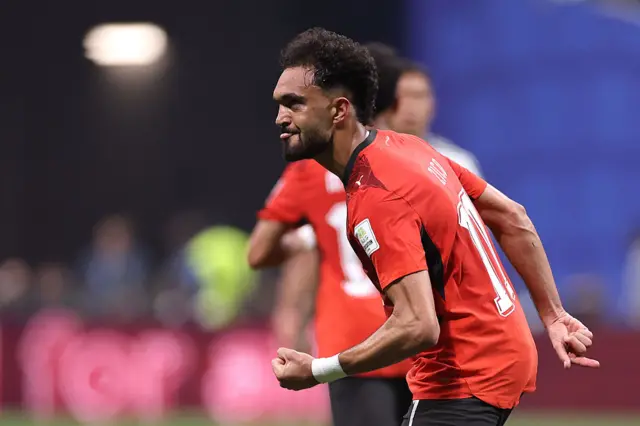 Mostafa Zico celebra su gol