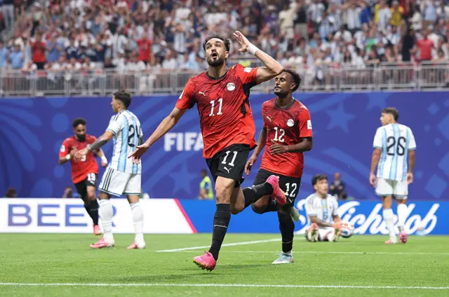 Mostafa Zico celebra el segundo de los egipcios.