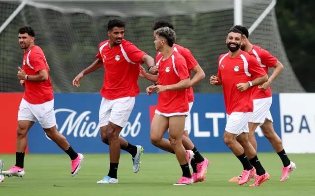 جانب من تدريبات منتخب مصر قبل مواجهة الأرجنتين