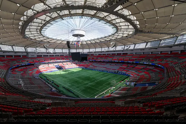 El interior del BC Place
