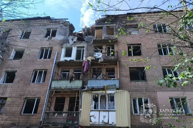 Последствия атаки по Харькову.