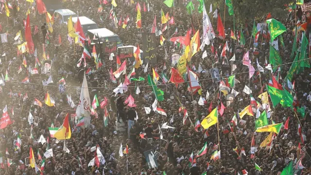 نجف میں علی خامنہ ای کی آخری رسومات
