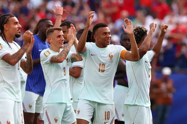 Francia tras ganar a Marruecos