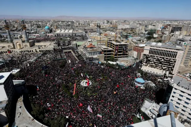حشود في تشييع علي خامنئي في النجف 9 يوليو/تموز 2026