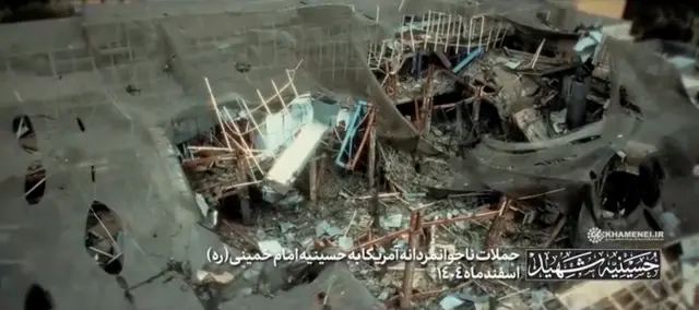 مشاهد تُظهر أضراراً في مقر إقامة خامنئي