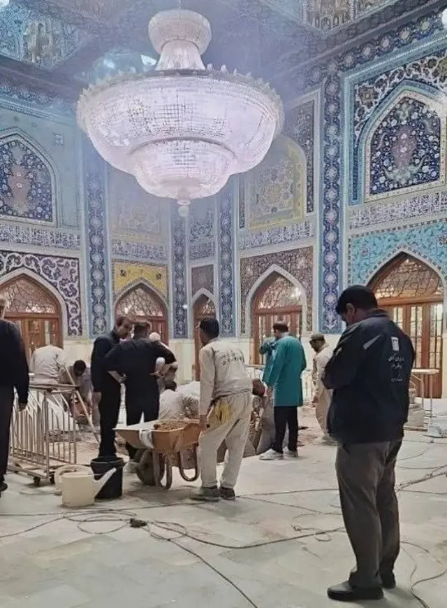 محل دفن علی خامنه‌ای در حرم امام هشتم شیعیان در مشهد