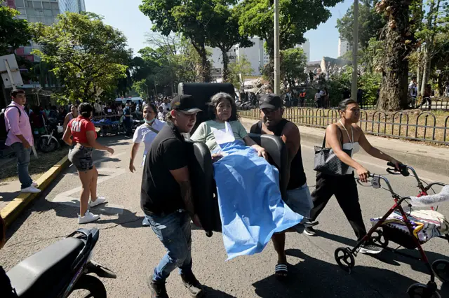 Enferma evacuada en Cali