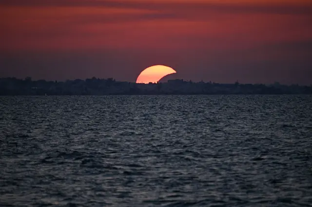 El eclipse visto desde Túnez