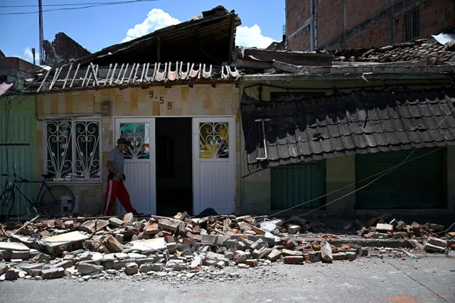 Los efectos del terremoto en Valle del Cauca.