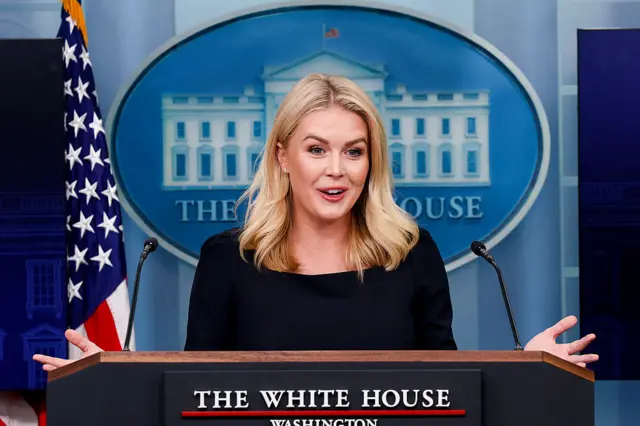 White House press secretary Karoline Leavitt