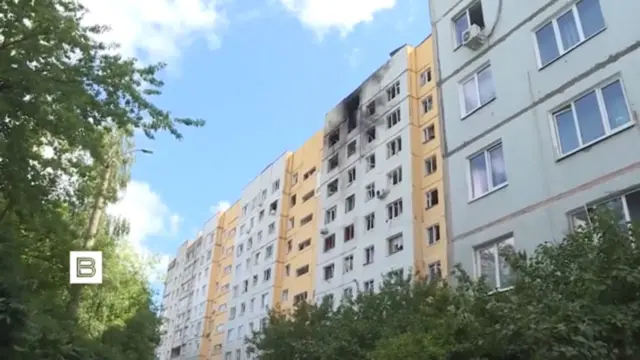 Попавший под удар дом показали в сюжете телекомпании ВГТРК