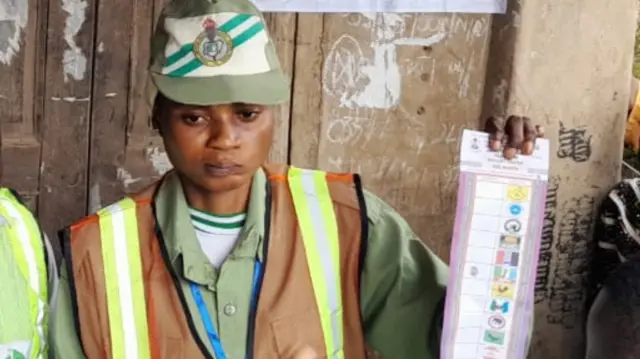 Electoral officer hold material