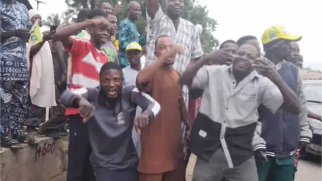 Crowds troop out to celebrate Adeleke re-election