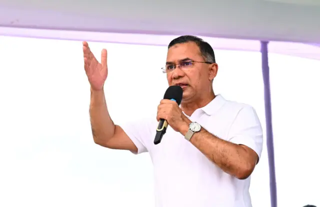 বক্তব্য রাখছেন বাংলাদেশের প্রধানমন্ত্রী তারেক রহমান