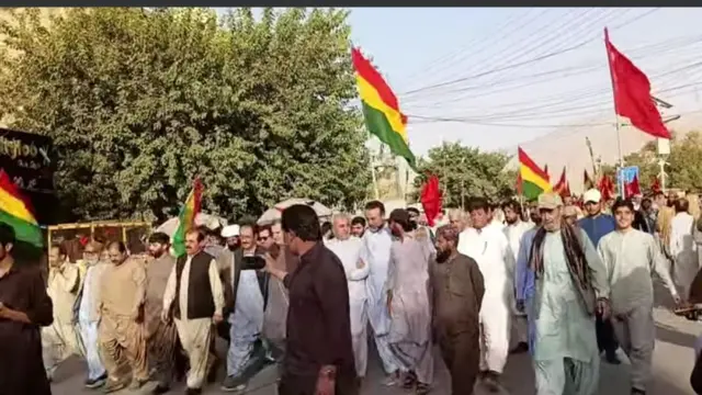 بلوچستان نیشنل پارٹی کے مظاہرے