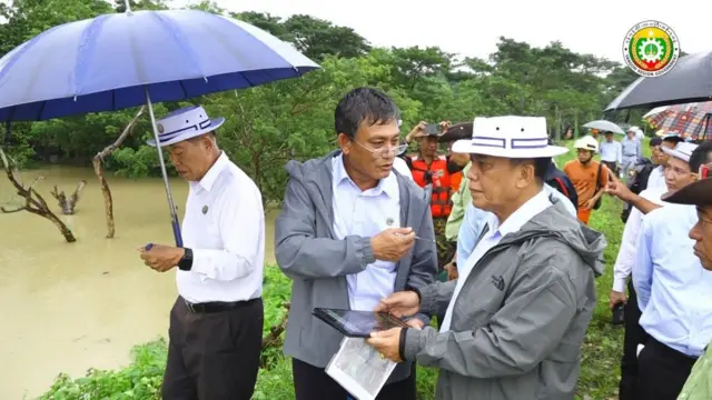 ရန်ကုန် ၀န်ကြီးချုပ်က အဖျောက်မြို့နယ်ထဲက တာအခြေအနေကို သြဂုတ်လ ၁၆ ရက်မှာ သွားကြည့်ခဲ့တယ်လို့ဆို