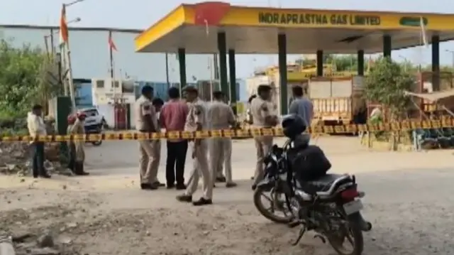 सीएनजी पंप पर विस्फोट
