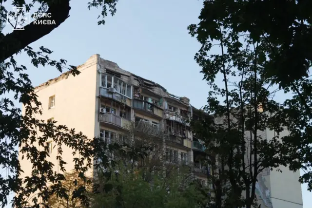 разрушенный дом в Киеве