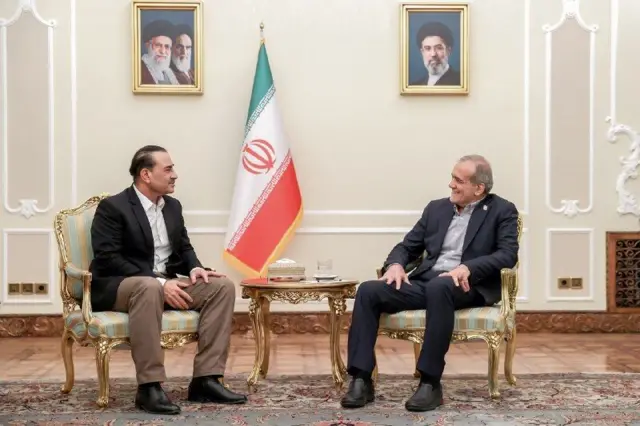 دیدار مسعود پزشکیان با فیلد مارشال عاصم منیر، فرمانده نیروهای مسلح پاکستان در تهران