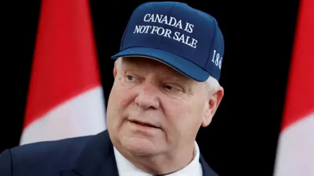 Doug Ford. wuxuu dadka Canada ugu yeeray midnimo si looga hortago canshuuraha Maraykanka
