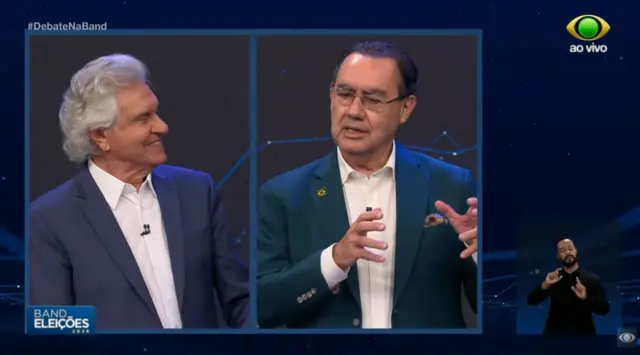 Cury e Caiado no Debate da Band
