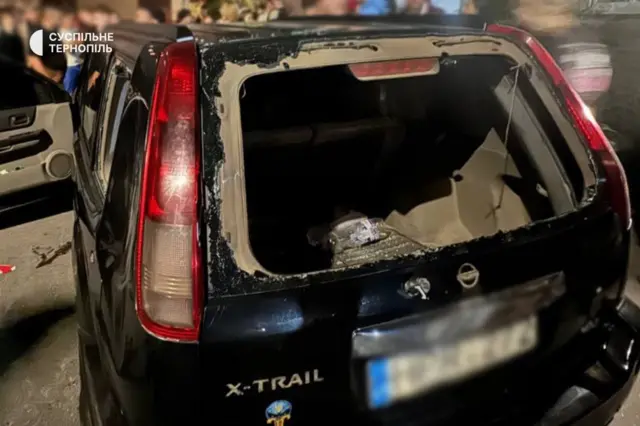 Автомобиль, пострадавший в результате инцидента