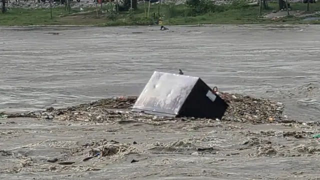 चितवनमा त्रिशूली नदीको बाढी