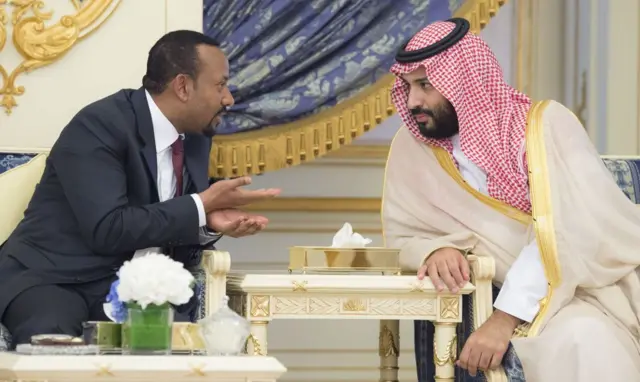 MM Itoophiyaa Dr Abiy Ahimedii fi Ilmaa Mootii sawudii Mohaammad bin Saalmaan