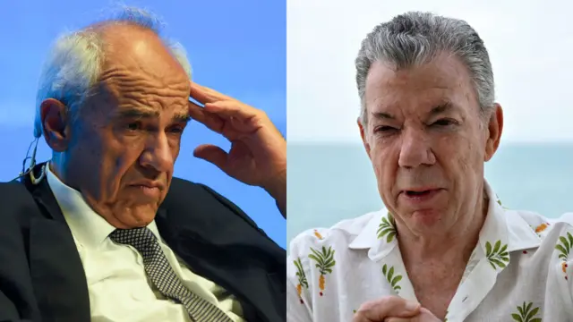 Ernesto Samper y Juan Manuel Santos