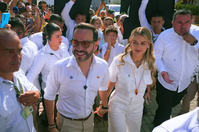 Abelardo de la Espriella y su esposa, Ana Lucía Pineda