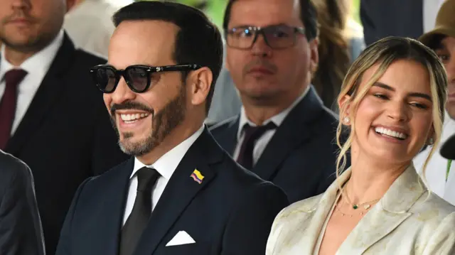 Abelardo de la Espriella junto a su esposa, Ana Lucía Pineda