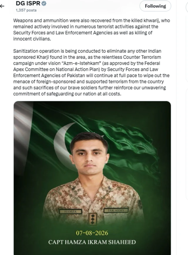 ISPR Tweet