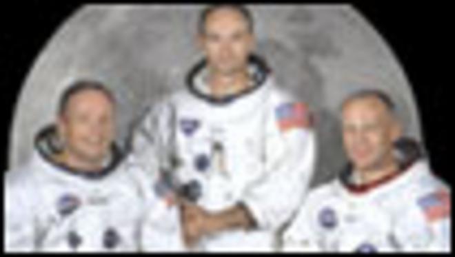 Экипаж "Аполлона-11". Слева направо: Нейл Армстронг, майкл Коллинз, Эдвин Олдрин