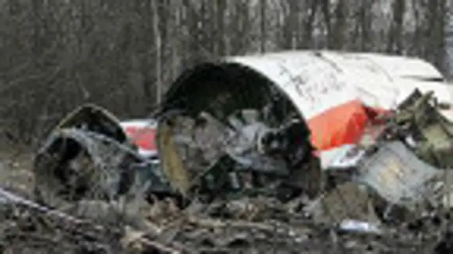 Уламки літака, на якому летів Качинський