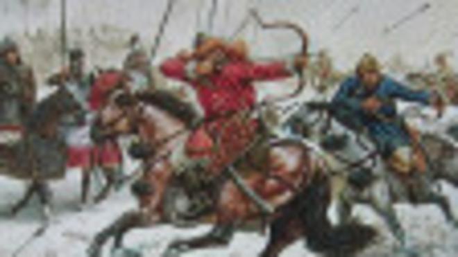 Монгольские всадники