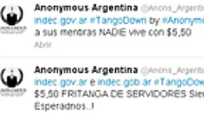 Twitter de Anonymous Argentina