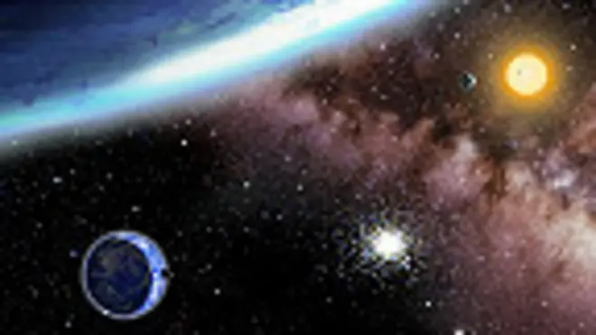 La estrella Kepler 62 con los dos planetas