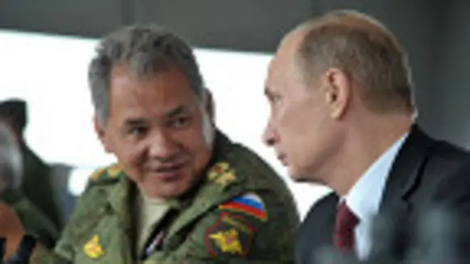 Сергей Шойгу и Владимир Путин