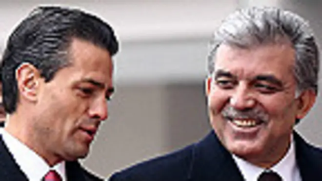Enrique Peña Nieto y Abdullah Gul