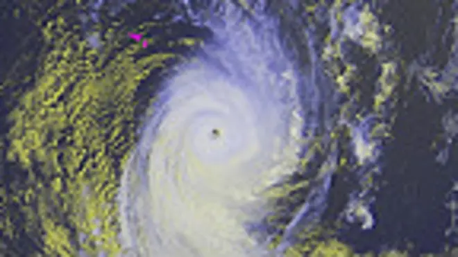 El ciclón Ian sobre Tonga