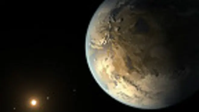 Impresión artística del planeta Kepler 186f