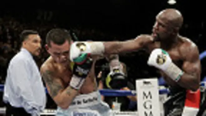 Marcos Maidana y Floyd Mayweather