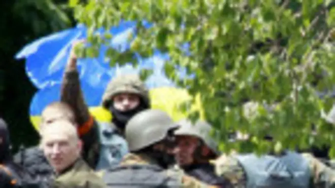 Fuerzas ucranianas en Mariupol