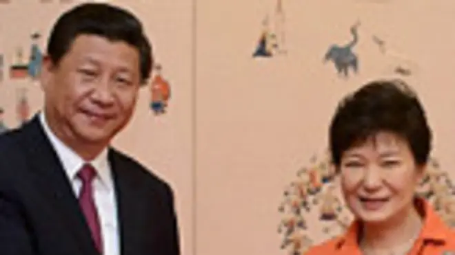 Xi Jinping y Park Geun-Hye