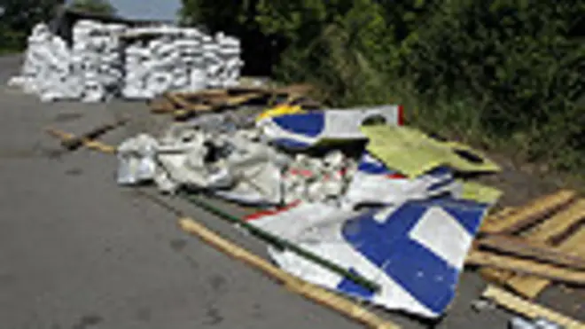 Restos del vuelo MH17
